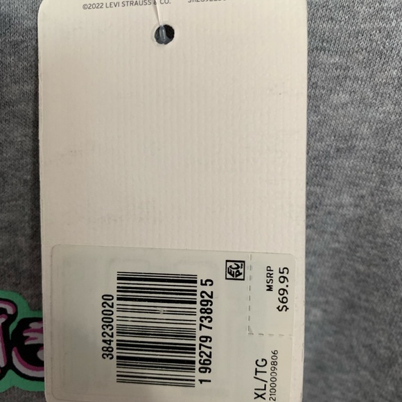 Levi’s silvertab unisex grey sweatshirt size men’s XL new with tags - Picture 4 of 11